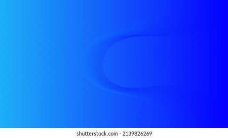 Abstract blue background and curve shape, background with copy space for design, vector.
