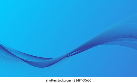 Resumen de fondo azul y forma de curva, fondo con espacio de copia para el diseño, vector.