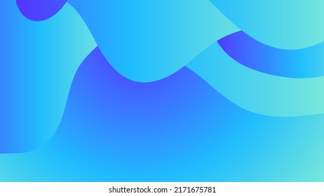 Abstract blue background and curve shape, background with copy space for design, vector.