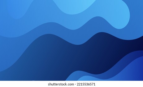 Resumen de fondo azul y forma de curva, fondo con espacio de copia para el diseño, vector.