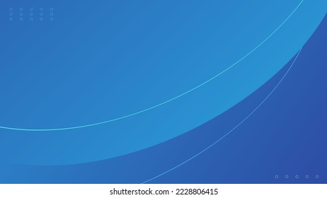 Resumen de fondo azul y forma de curva, fondo con espacio de copia para el diseño, vector.