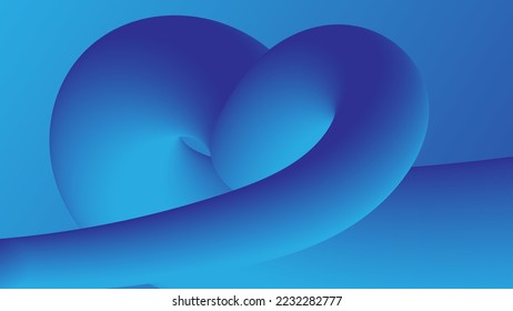 Abstract blue background and curve shape, background with copy space for design, vector.