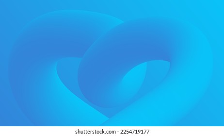 Abstract blue background and curve shape, background with copy space for design, vector.