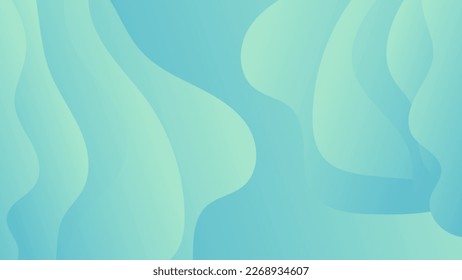 Abstrakter blauer Hintergrund und Kurvenform, Hintergrund mit Kopienraum für Design, Vektorgrafik.