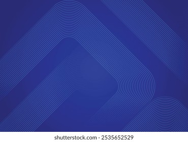 Un fondo azul abstracto con un patrón de línea curva presenta líneas fluidas que agregan un toque dinámico y moderno al diseño.