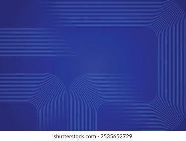 Um plano de fundo azul abstrato com um padrão de linha curva apresenta linhas suaves e fluidas que criam uma sensação de profundidade e movimento.