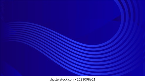 Fondo azul Abstractas con líneas curvas.
