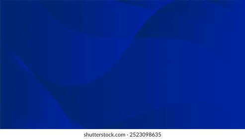 Fundo azul abstrato com linhas curvas.