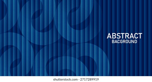 Fondo azul Abstractas con líneas de degradado azul curvadas y superpuestas Arte de diseño abstracto simple. Eps10