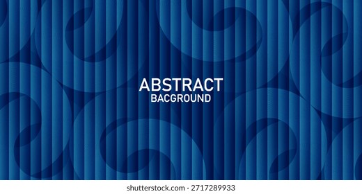 Fondo azul Abstractas con líneas de degradado azul curvadas y superpuestas Arte de diseño abstracto simple. Eps10