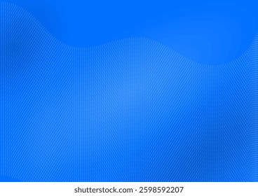 Abstract blue background with curved parallel dotted lines