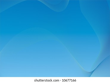Abstract blue background with curves and lines
