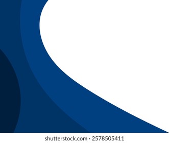 Abstract blue background. Curves and lines use for banner, cover, poster, wallpaper, design with space for text.