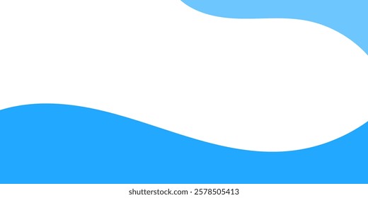 Abstract blue background. Curves and lines use for banner, cover, poster, wallpaper, design with space for text.