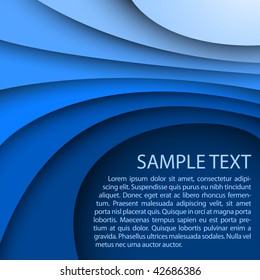 Abstract blue background with custom text