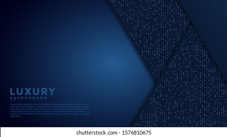 abstract blue background  dark color background. with white dots background. EPS. 10