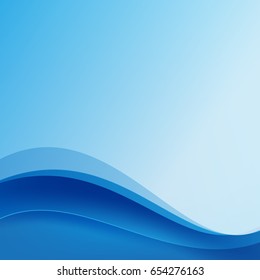 Abstract blue background dark curve layered and overlap vector illustration eps10
