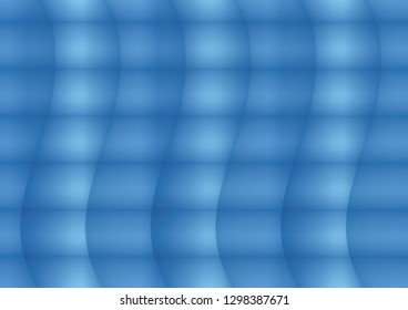 Abstract blue background with dark and light wavy elements. Deep gradient square shapes texture for technology design, web, apps wallpaper