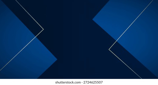Fondo azul Abstractas con superposición de espacio oscuro y fondo de capa de líneas doradas para diseño de texto y Anuncio. Vector Eps10