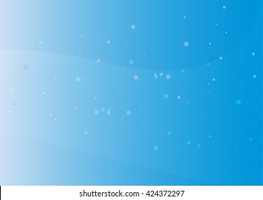 Abstract blue background defocused lights vector.