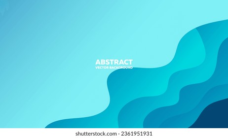 Abstract blue background with depth effect in minimalism style.	
