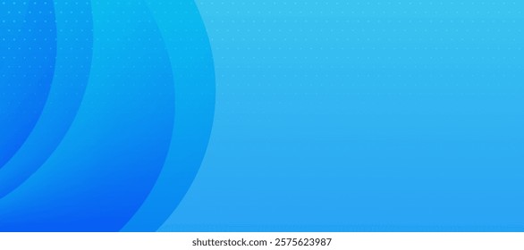 abstract blue background design. Beautiful elegant wave style blue color business banner design