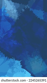 abstract blue background for design. Blue dynamic shape greeting card background 