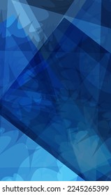 abstract blue background for design. Blue dynamic shape greeting card background 