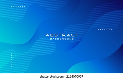 Abstract blue background design. Blue element with fluid and liquid. Dynamic shape composition. Vector illustration