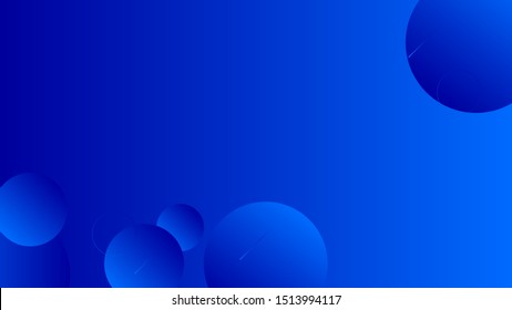 Abstract blue background design. Geometric circles and light effect