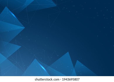diseño de fondo azul abstracto con forma geométrica y estilo futurista para la cubierta de impresión y el banner