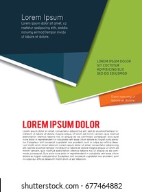 Abstract blue background. Design layout template
