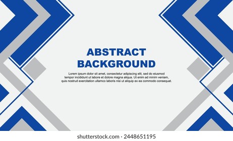Abstract Blue Background Design Template. Banner Wallpaper Vector Illustration. Blue Banner