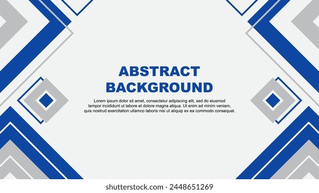 Abstract Blue Background Design Template. Banner Wallpaper Vector Illustration. Blue Background