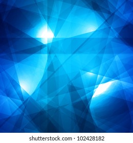 Abstract blue background for design - vector illustration