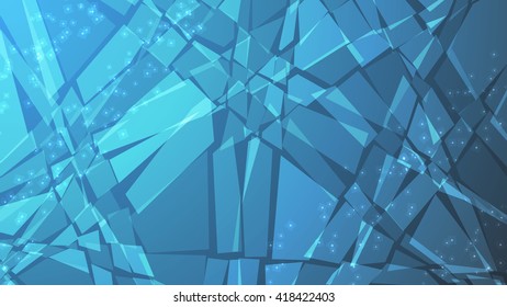 Abstract blue background for design - vector illustration