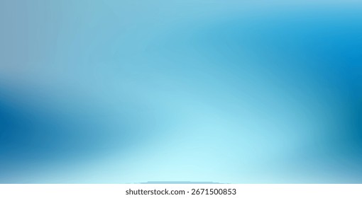 Fondo azul Abstractas diseñado para la presentación del producto con efectos de luz suave e ilustración moderna borrosa para la exhibición creativa.
