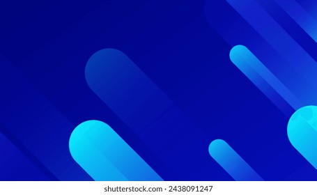 Abstrakter blauer Hintergrund mit diagonalen Linien. Dynamische Formzusammensetzung. Modernes und kreatives Trenddesign in der Vektorgrafik
