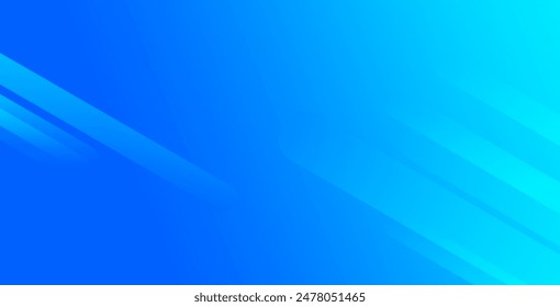 Abstract blue background with diagonal lines. Dynamic shapes composition. Vector illustration