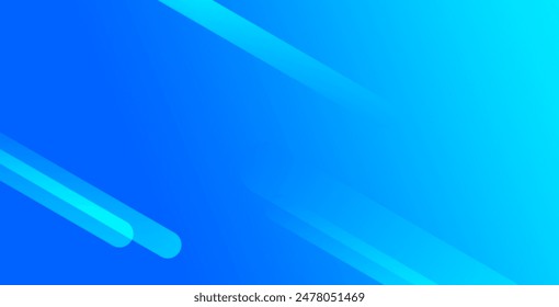 Abstract blue background with diagonal lines. Dynamic shapes composition. Vector illustration