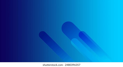 Abstract blue background with diagonal lines. Dynamic shapes composition. Vector illustration