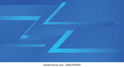 Abstract blue background with diagonal lines. Dynamic shapes composition. Vector illustration