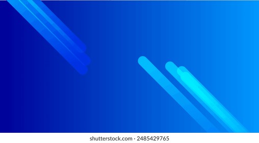 Abstrakter blauer Hintergrund mit diagonalen Linien. Dynamische Formen. Vektorillustration