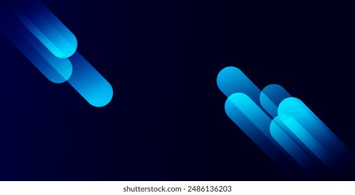 Fondo azul Abstractas con líneas diagonales. Composición de Formas dinámicas. Ilustración vectorial