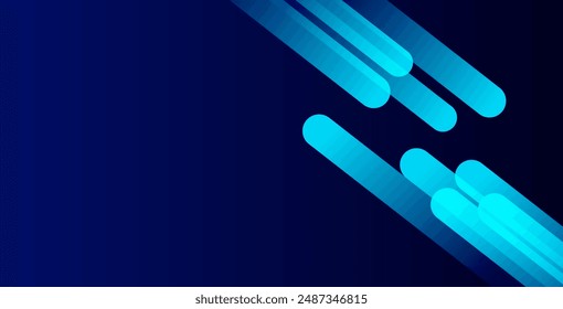 Fondo azul Abstractas con líneas diagonales. Composición de Formas dinámicas. Ilustración vectorial