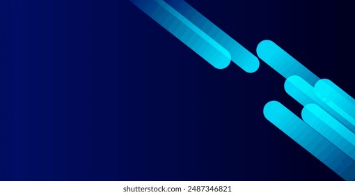 Fondo azul Abstractas con líneas diagonales. Composición de Formas dinámicas. Ilustración vectorial