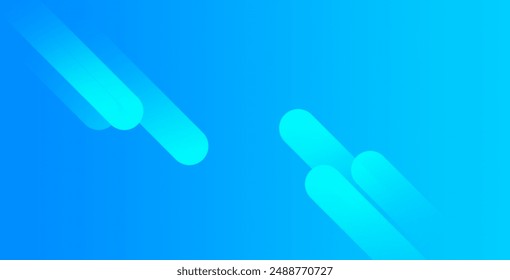 Abstract blue background with diagonal lines. Dynamic shapes composition. Vector illustration