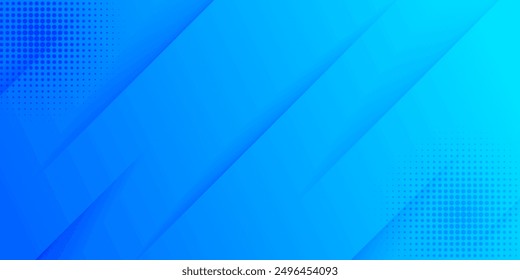 Abstract blue background with diagonal lines. Dynamic shapes composition. Vector illustration