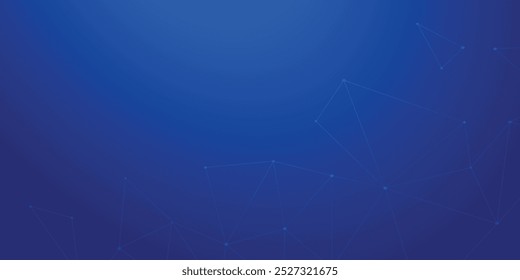 Abstrakter blauer Hintergrund mit diagonalen Linien. Dynamische Formenzusammensetzung. Vektorgrafik