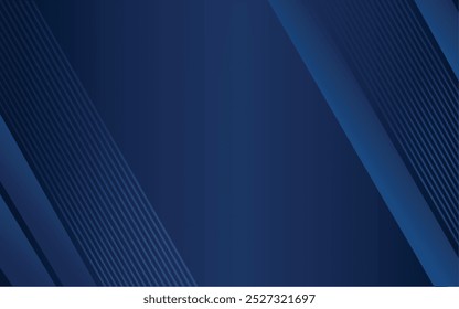 Abstractas fondo azul con líneas diagonales. Composición de Formas dinámicas. Ilustración vectorial
